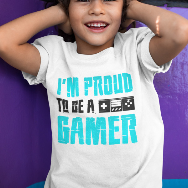 Kinder-T-shirt "I'm proud to be a gamer" Kinder-T-shirt "I'm proud to be a gamer"