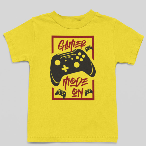Kinder-T-Shirts "Gamer mode on" Kinder-T-Shirts "Gamer mode on"