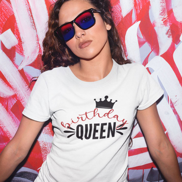 Damen-T-shirt "Birthday queen"