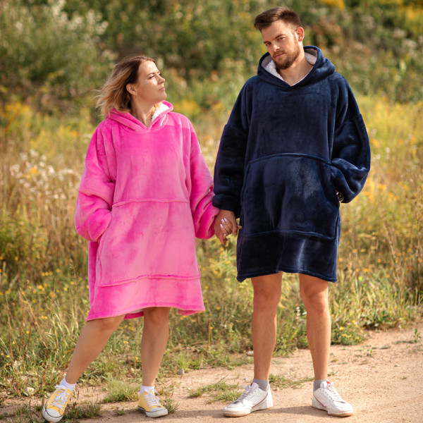 BARAMOOR Sweatshirt-Decken-Set „King & Queen“