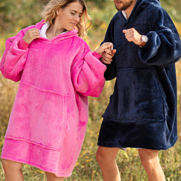 BARAMOOR Sweatshirt-Decken-Set „King & Queen“