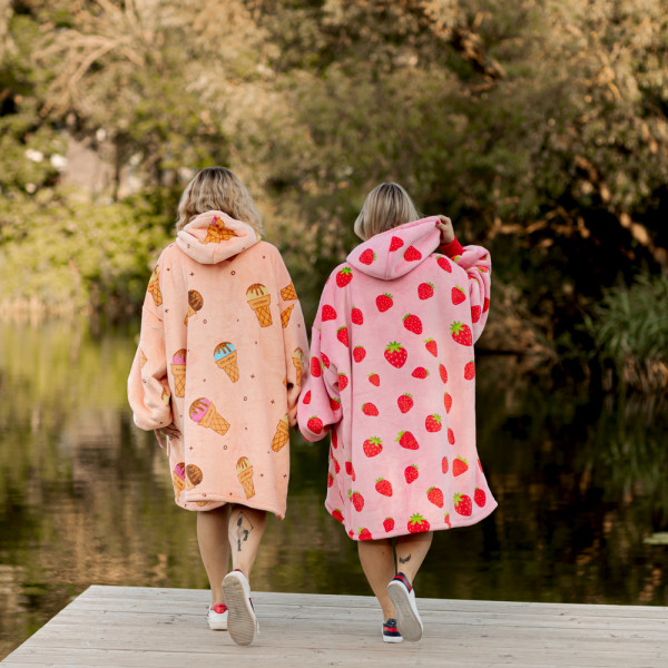 BARAMOOR Sweatshirt-Decken-Set „Sweet Couple“