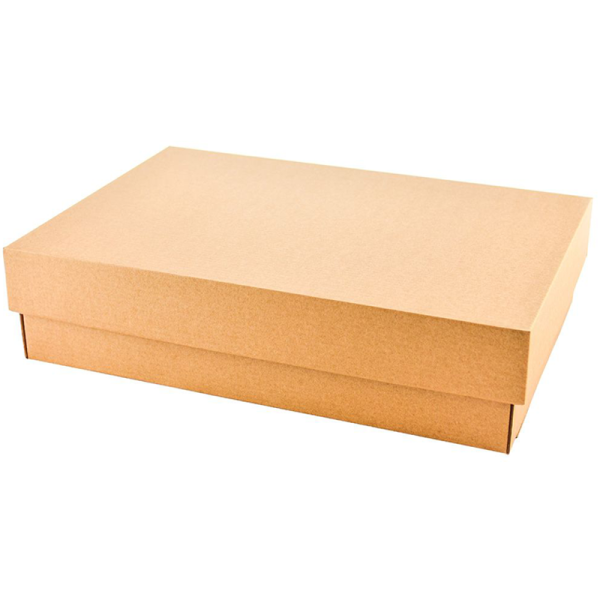 Zweiteilige Box, Braun 250x155x50mm Zweiteilige Box, Braun 250x155x50mm