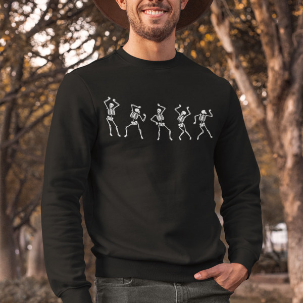 Sweatshirt "Tanzendes Skelett" (ohne Kapuze)