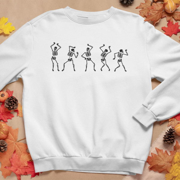 Sweatshirt "Tanzendes Skelett" (ohne Kapuze)