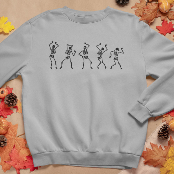 Sweatshirt "Tanzendes Skelett" (ohne Kapuze)