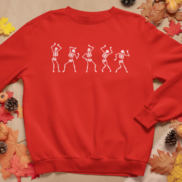 Sweatshirt "Tanzendes Skelett" (ohne Kapuze)