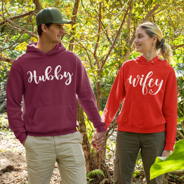 Sweatshirt-Set "Hubby and Wifey" Sweatshirt-Set "Hubby and Wifey"