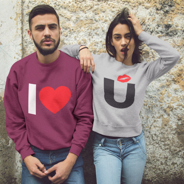 Sweatshirt-Set "I love you" (ohne Kapuze) Sweatshirt-Set "I love you" (ohne Kapuze)
