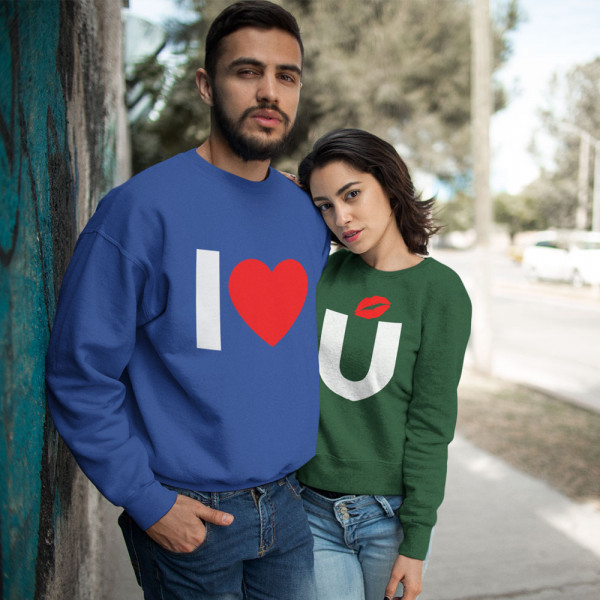 Sweatshirt-Set "I love you" (ohne Kapuze) Sweatshirt-Set "I love you" (ohne Kapuze)