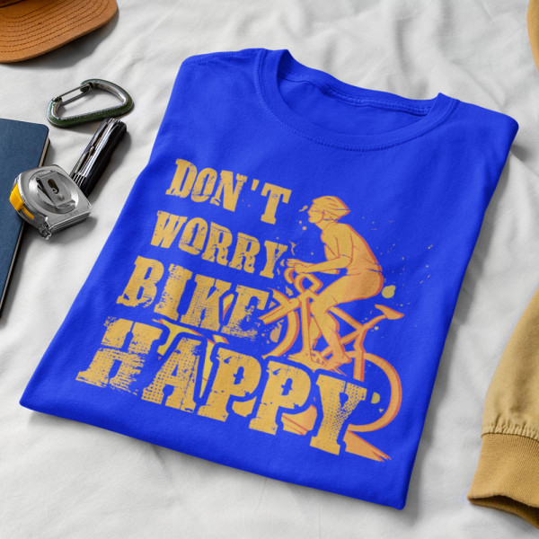 T-shirt "Don't worry bike happy" T-shirt "Don't worry bike happy"
