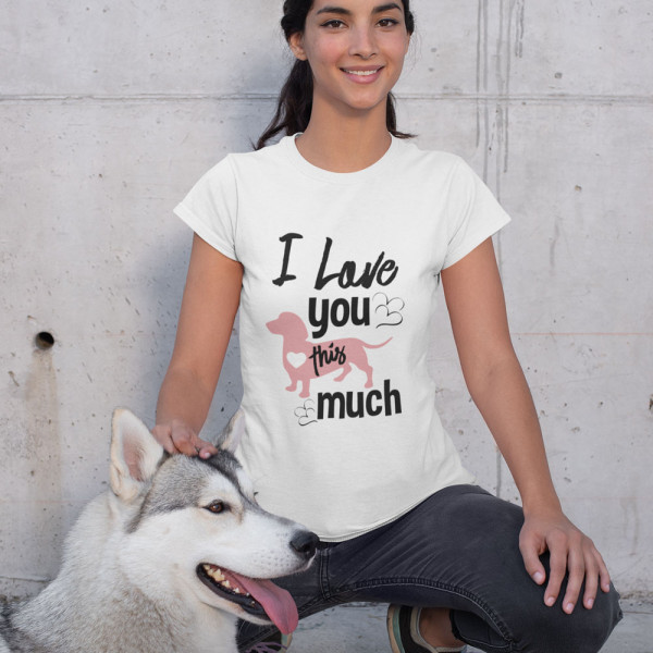 Damen-T-shirt "I love you"