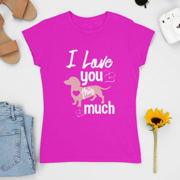 Damen-T-shirt "I love you"