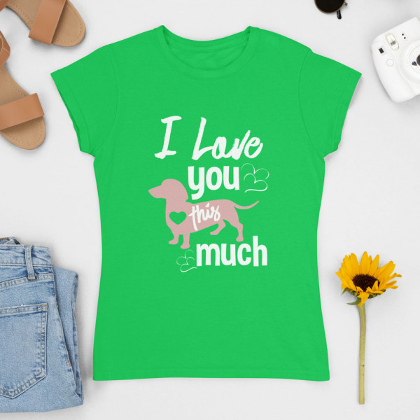 Damen-T-shirt "I love you"