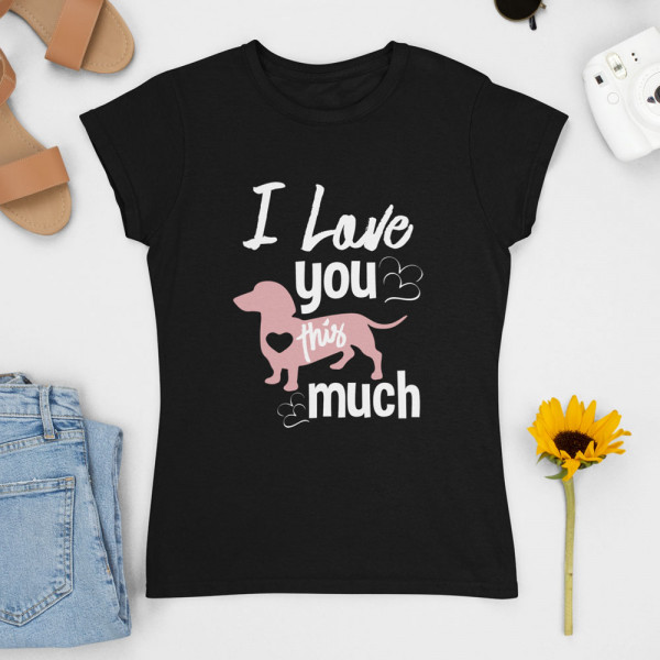 Damen-T-shirt "I love you"