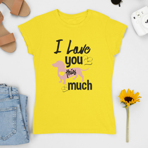 Damen-T-shirt "I love you"