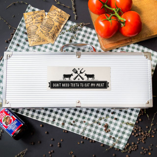 XL BBQ Set „Ich brauche keine Zähne“