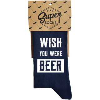 Socken "Wish you were beer"