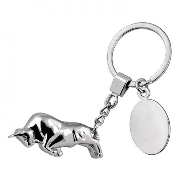 Schlüsselanhänger „Wütender Stier“ (mit der Option, gegen Aufpreis zu gravieren) Schlüsselanhänger „Wütender Stier“ (mit der Option, gegen Aufpreis zu gravieren)