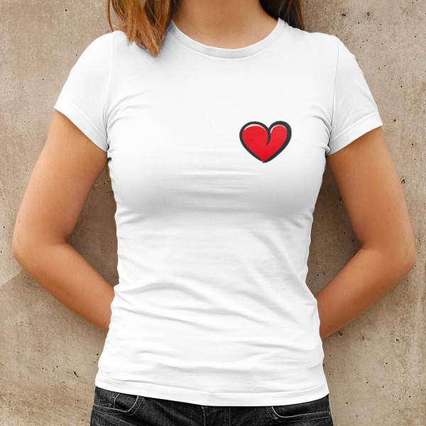 Damen-T-shirt "Kleines Herz" Damen-T-shirt "Kleines Herz"