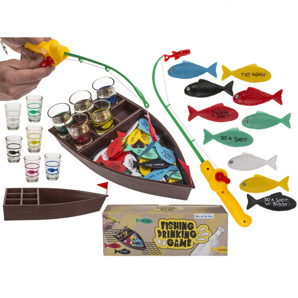 Partyspiel „Betrunkenes Fischen“ Partyspiel „Betrunkenes Fischen“