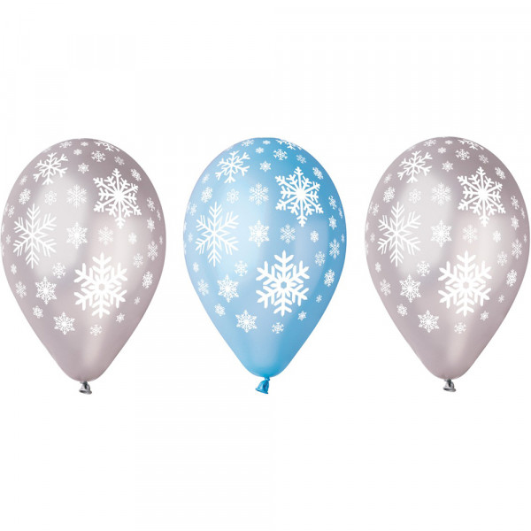 Premium Ballons „Schneeflocke“ (5 Stk.) Premium Ballons „Schneeflocke“ (5 Stk.)