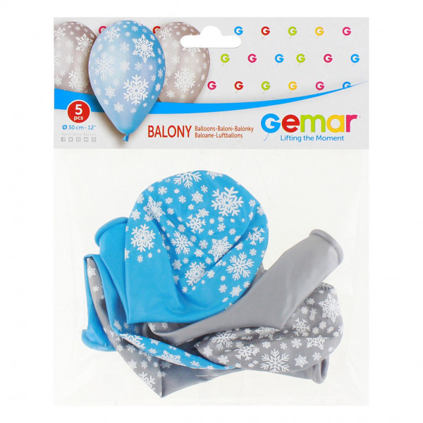 Premium Ballons „Schneeflocke“ (5 Stk.) Premium Ballons „Schneeflocke“ (5 Stk.)