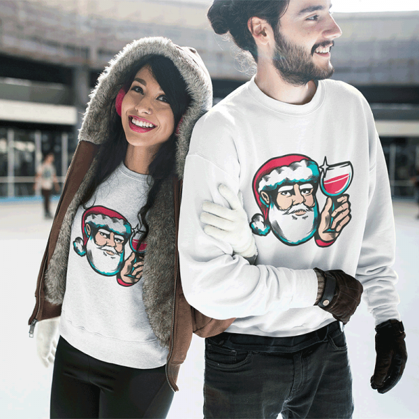 Sweatshirt-Set "Santa feiert Weihnachten" (ohne Kapuze) Sweatshirt-Set "Santa feiert Weihnachten" (ohne Kapuze)