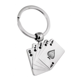 Schlüsselanhänger „Royal Flush“ (mit der Option, gegen Aufpreis zu gravieren)