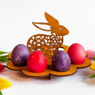 Ostereierständer „Brauner Hase“