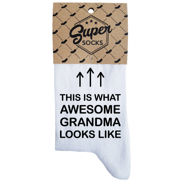 Damensocken „Awesome grandma“