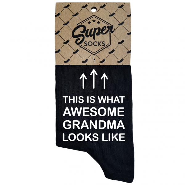Damensocken „Awesome grandma“