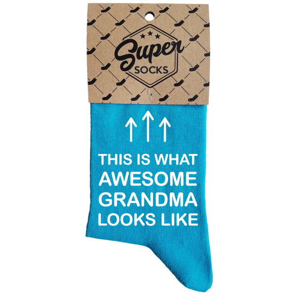 Damensocken „Awesome grandma“