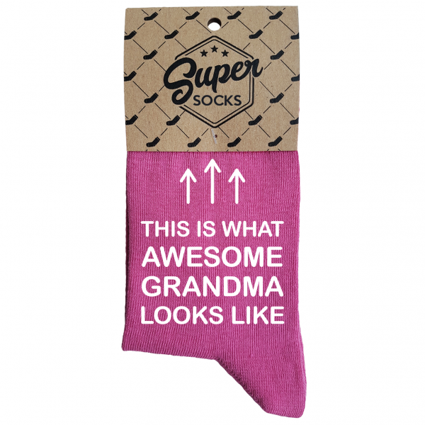 Damensocken „Awesome grandma“