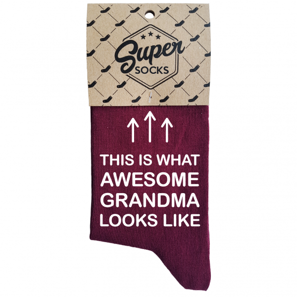 Damensocken „Awesome grandma“