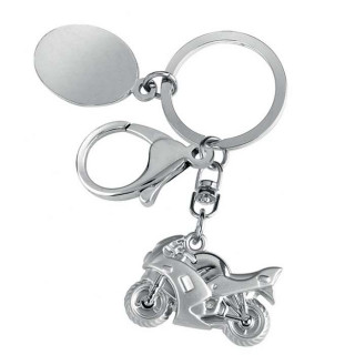 Schlüsselanhänger „Motorrad“ (mit der Option, gegen Aufpreis zu gravieren)
