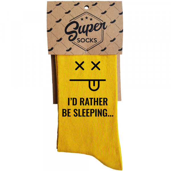 Socken "I'd rather be sleeping"