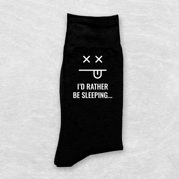 Socken "I'd rather be sleeping"