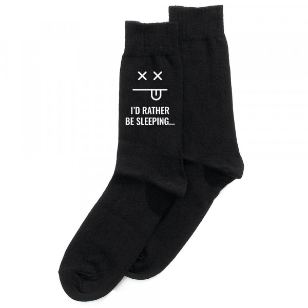 Socken "I'd rather be sleeping"