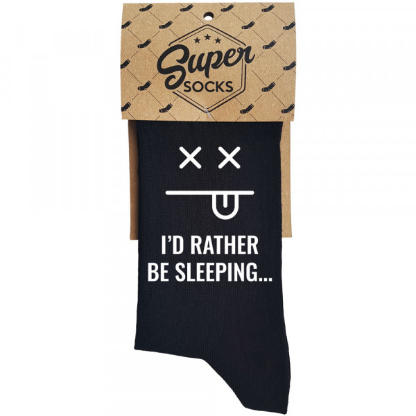 Socken "I'd rather be sleeping"