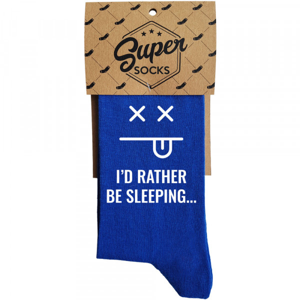 Socken "I'd rather be sleeping"