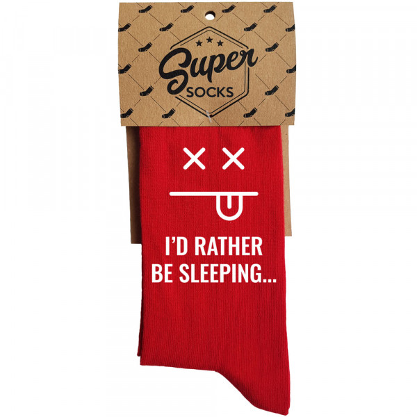 Socken "I'd rather be sleeping"