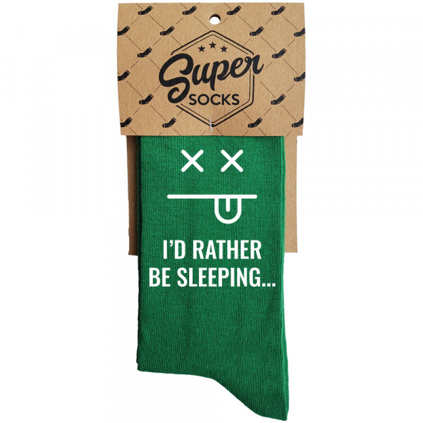 Socken "I'd rather be sleeping"