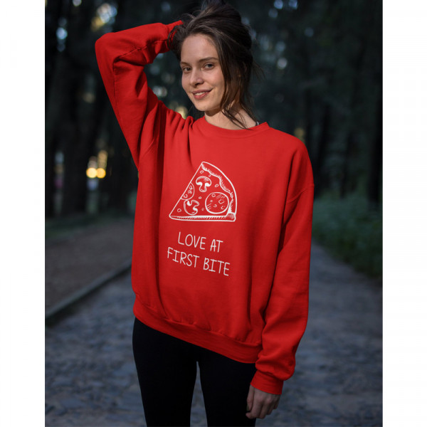 Sweatshirt "Love at first bite" (ohne Kapuze) Sweatshirt "Love at first bite" (ohne Kapuze)