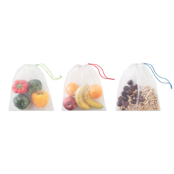 Wiederverwendbare Beutel für Obst und Gemüse (3 Stk.) Wiederverwendbare Beutel für Obst und Gemüse (3 Stk.)