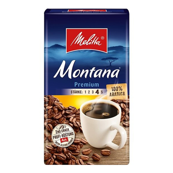 MELITTA MONTANA PREMIUM gemahlener Kaffee, 500g MELITTA MONTANA PREMIUM gemahlener Kaffee, 500g