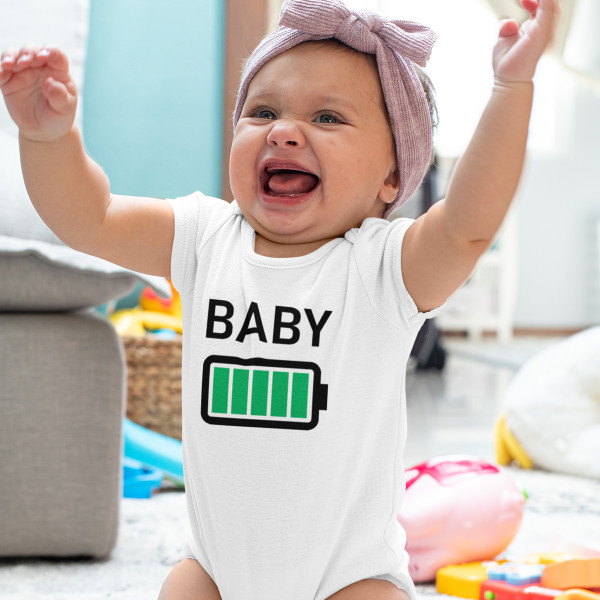 Baby-Bodysuit „Batterie - Baby“