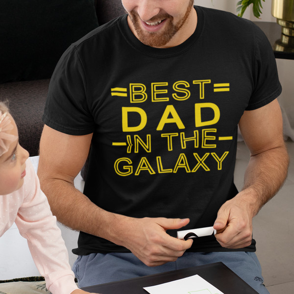 T-shirt "Best dad in the galaxy"