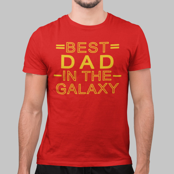 T-shirt "Best dad in the galaxy"