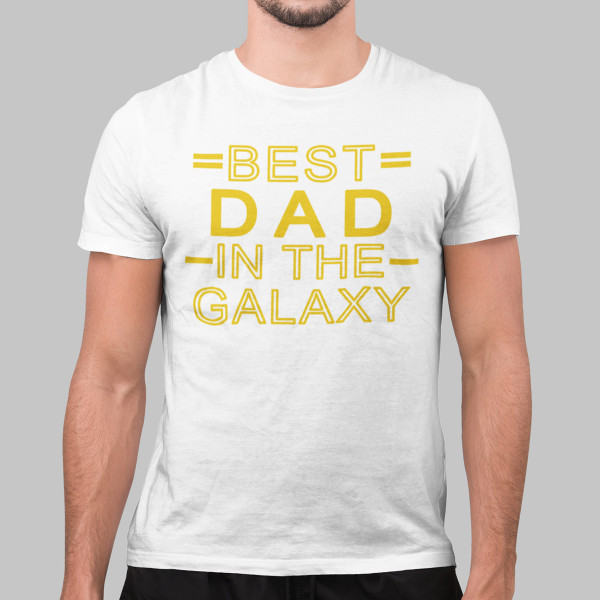 T-shirt "Best dad in the galaxy"